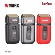 WMARK NG-986 Stainless Steel Titanium Double Foil 2 Speed Shaver 7000/7500 rpm Electric Shaver for M