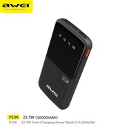 Awei P10K Wireless Power Bank 10000mAh 22.5W PD Fast Charging Powerbank Battery Charger