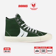 Dorks Classic High Army - Sepatu Sneakers Casual Pria Wanita Sepatu Sekolah Dorks