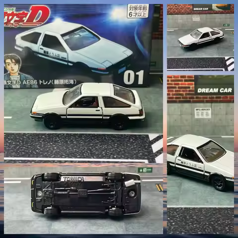 Tomica Premium Unlimited 01 Initial D AE86 Toreno Takara Tomy Cars Hot Pop Car Alloy Vehicle Diecast
