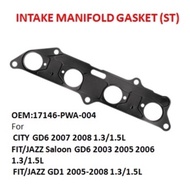 Intake Manifold Gasket 17146-PWA-004 for Honda City TMO i-VTec Jazz 1.3 1.5 L13A L15A (Metal)