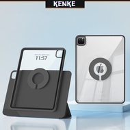 KENKE เคส iPad 3-in-1 ที่ถอดออกได้ 720 ° เคสหมุนได้สำหรับ เคสไอแพด air 5 ไอแพด air 4 gen 9 gen 7 gen 8 iPad 10 Gen iPad 2022 Pro 11 Pro 12.9 นิ้ว iPad Mini 6 case เคสไอแพด หมุน 720