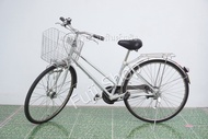 จักรยานแม่บ้านญี่ปุ่น - ล้อ 27 นิ้ว - มีเกียร์ - Panasonic - สีเงิน [จักรยานมือสอง]
