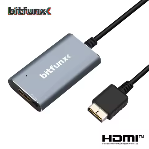 Bitfunx PS2 to HDMI™ Converter For PS2 PS1 PlayStation 1/2 Game Consoles With RGB to YPbPr Switch