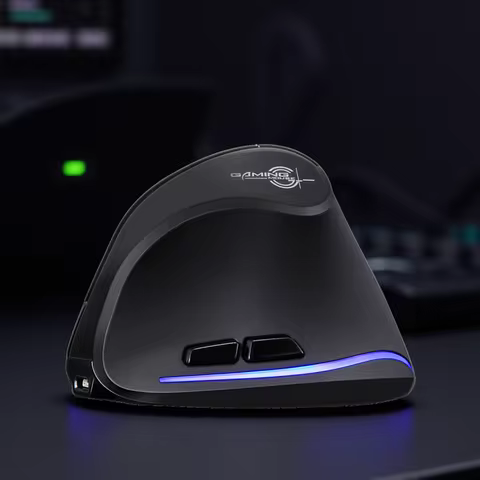 Lefon 2.4G Ergonomic Mouse Vertical Wireless Mouse Rechargeable Gaming Mice for PC Laptop MacOS Offi