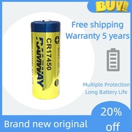 RAMWAY CR17450 Battery for Smoke Detector, Smart Water Meter, 3V Compass, GPS Positioning Battery Ne