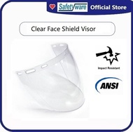 Safetyware High Impact Polycarbonate Face Shield I Visor for Safety Helmet I Impact UV Protection I 