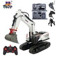 2025 NEW HUINA 1594/1592 RC Excavator 1:14  22CH RC Truck Remote Control Cars Trucks crawler Childre