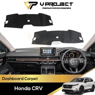 Honda CR-V CRV RS 2023 - 2025 Dashboard Carpet Polyester Leather Non-Slip Dash Mat Sun Shade V Proje