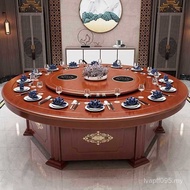 Dining Table 20 Fire Solid Wood Hotel Restaurant Hotel Automatic Banquet 15 Wholesale Box Electric M