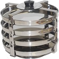 Tabakh DIP-104 Food Container Stackable Stainless Steel Pressure Cooker Steamer Insert Stand - For Instant Pot 6qt &amp; 8qt
