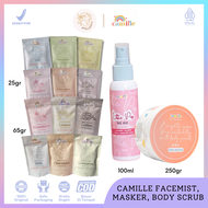 CAMILE BEAUTY MASKER WASH OFF 25-65gr | MASKER FACEMIST SCRUB CAMILLE CAMILE BEAUTY BPOM