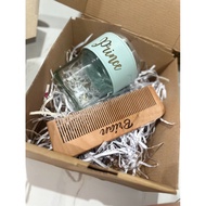 Gift Set for Him Fathers day Anniversary Groomsmen Wedding Giftset Laser Glass Engrave Tumbler Comb