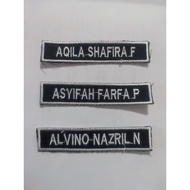Custom Computer Embroidery Name Bet ELITE 01 374 Size 1.8x8.5cm Neat Stitching Professional Retail