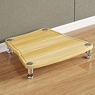 HOLGVE Media Stand, Open Audio Rack Component Cabinet, Floor Standing Stereo Cabinet with Shock Abso