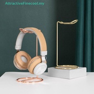 AFMY Headphone Stand Gold Metal Support Headset Stand Rack Cute  Wireless headphones holder Support 