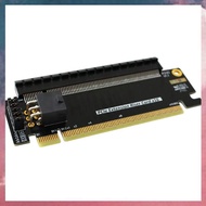 (E B M PCI-E 5.0 X16 Half Height to Full Height Extension Riser Card PCIe5.0 X16 Test Card Support E