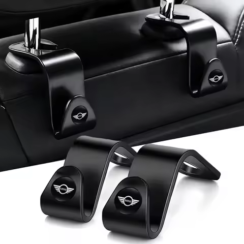 2Pcs Car Hooks Rear Seat Holder Storage Bracket For Mini Cooper JCW Works R56 R50 F54 F55 F56 F57 F6