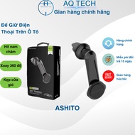 ASHITO car phone holder, magnetic suction, 360 degree rotation, air vent clip car phone holder magne