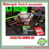 Combo AJI RACING EXTREME SERIES CERAMIC BLOCK 65MM LC135 / Y15 / FZ150 block 65mm