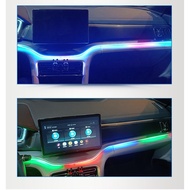 Car interior decoration light set with 1 head and 1 remote control light Strip/bordering type Full R