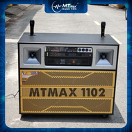 Loa kéo di động MTMax 1102 - Dàn karaoke ngoài trời bass 4 tấc đôi ngang 2 treble - Loa khủng long c