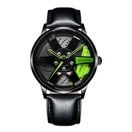 Fashion Brand Sports Car Wheel Caliper Design Fashionable Watch Students Watch 3D Racing Element Tik