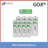 GOX AA and AAA 1.2V Ni-MH Rechargeable Battery 2450mAh and 900mAh (4Pcs/1Box)