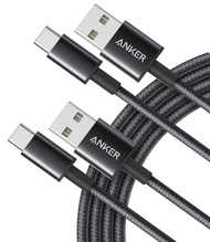 [Anker] Nylon USB-C to USB-A 2.0 Cable 2 Pack 3.3 or 6 ft แองเคอร์ สายชาร์จเร็ว 15W สายเคเบิล USB-C 