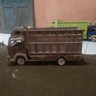 miniatur truk oleng kayu jati