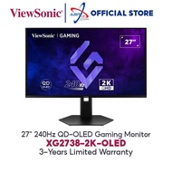 VIEWSONIC XG2738-2K-OLED 27" OLED GAMING MONITOR ( 27" 2K QHD / 240HZ / 0.03MS / G-SYNC COMPATIBLE /