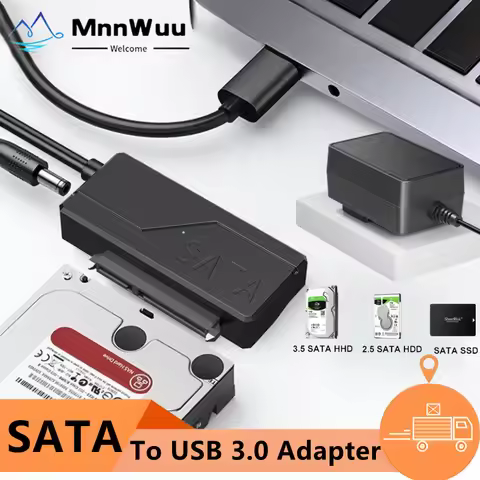 USB 3.0 to SATA External Hard Drive Cable With EU/US/UK Power Adapter SATA to USB 3.0 Adapter Cable