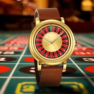 Players Gambling Series Men's Mechanical Watch European Roulette Poker Game Dial Automatic Movement 