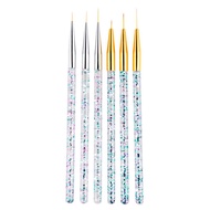 3Pcs/set Drawing Nail Brush Lines Painting Pen UV Gel Polish Flower Lines Art Brush Set Stripe Manicure Art Kits Artist Brushes Tools