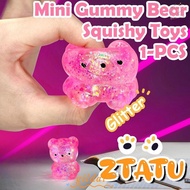 GILDAI Sugar Stress Ball Sensory Toys, Funny Gummy Bear Bear Squishy Fidget Toys,  Cute Soft Squishy