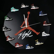 Three-Dimensional Black White Gift Box High-End Clock aj1-12 Wall Clock Mode aj Optional aj Color Ke