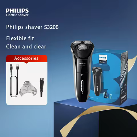 Philips S3208 New 3000 Series Original Electric Shaver Fast Charging Full Body Wash Intelligent Bear