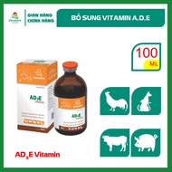 Vemedim AD3E Vitamin thuốc tiêm bổ sung vitamin ADE giúp nâng cao năng suất vật nuôi chai 100ml