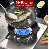 MyKitchen Wok Ring For Gas Stove, Cast Iron Wok Stove Windshield