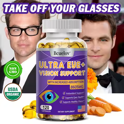 Advanced Eye Vitamin Supplement for Macular Health and Dry Eyes - Supports Eye Strain, Stress, Night