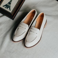 經典樂福真皮鞋 | 米白 | 台灣手工鞋MIT