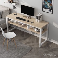 Home Study Desk Desk Simple Double-Layer Desk Training Desk Writing Desk Computer Desk Dining Table 