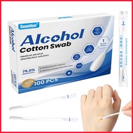 Iodine Swabsticks Household Iodine Cotton Swab 100X Iodine Wrapped Cotton Swabs Solution Filled for 