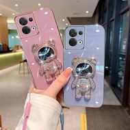 Quicksand Bear Case for Realme 16 Pro 14 15pro Plating Silicone Lanyard Cover for Realme GT 8 Pro GT