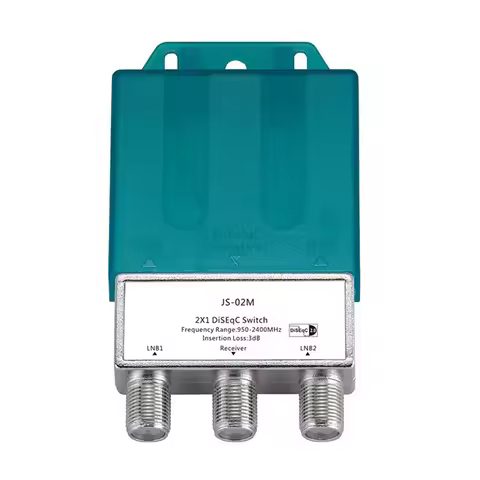 TV Waterproof DS-04M Satellite 950-2400MH 2x1 DiSEqC Switch Antenna FTA Dish Flat LNB Multiswitch Fo
