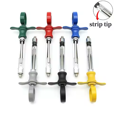 1pcs Dental Stainless Steel Syringe Anesthesia Aspirating Syringe Dentist Injector Tool Dentistry Su