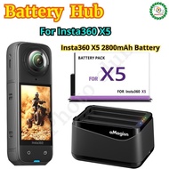 For Insta360 X5 Battery Charger 2800mAh Battery Battery Charging Box For Insta 360 X5 Battery Pack