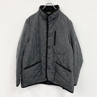 Eddie Bauer 絎縫夾克，帶襯墊，3 個口袋，灰色，XL 碼，古著。