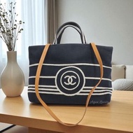 二手 CHANEL 2 way tote bag 沙灘袋
