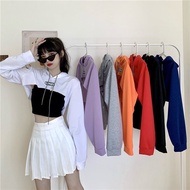 Imported Women's Clothes Long Sleeve Bolero Croptop Hoodie